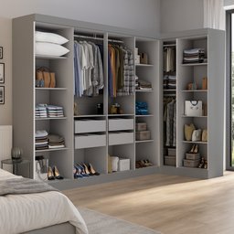 Guarda-roupa Modulação 11 Portas Canto Paris - 10