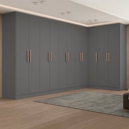 Guarda-roupa Modulação 11 Portas Canto Paris - 1