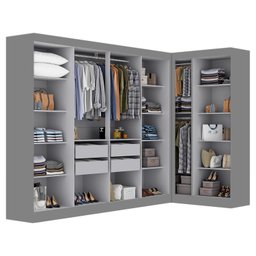 Guarda-roupa Modulação 11 Portas Canto Paris - 4