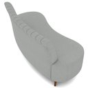 Ver imagem 7 de Sofá 2 Lugares para Sala Living 160cm Pés Palito Tamar K04 Bouclê Cinza - Mpozenato