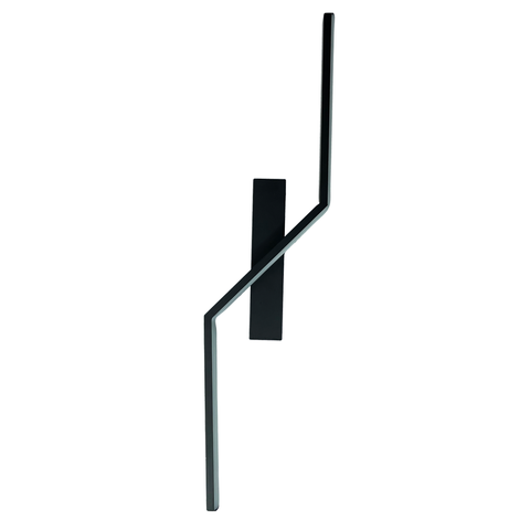 Arandela Led Annie 12w 3000k Branco Quente Ip20 Bivolt Preto