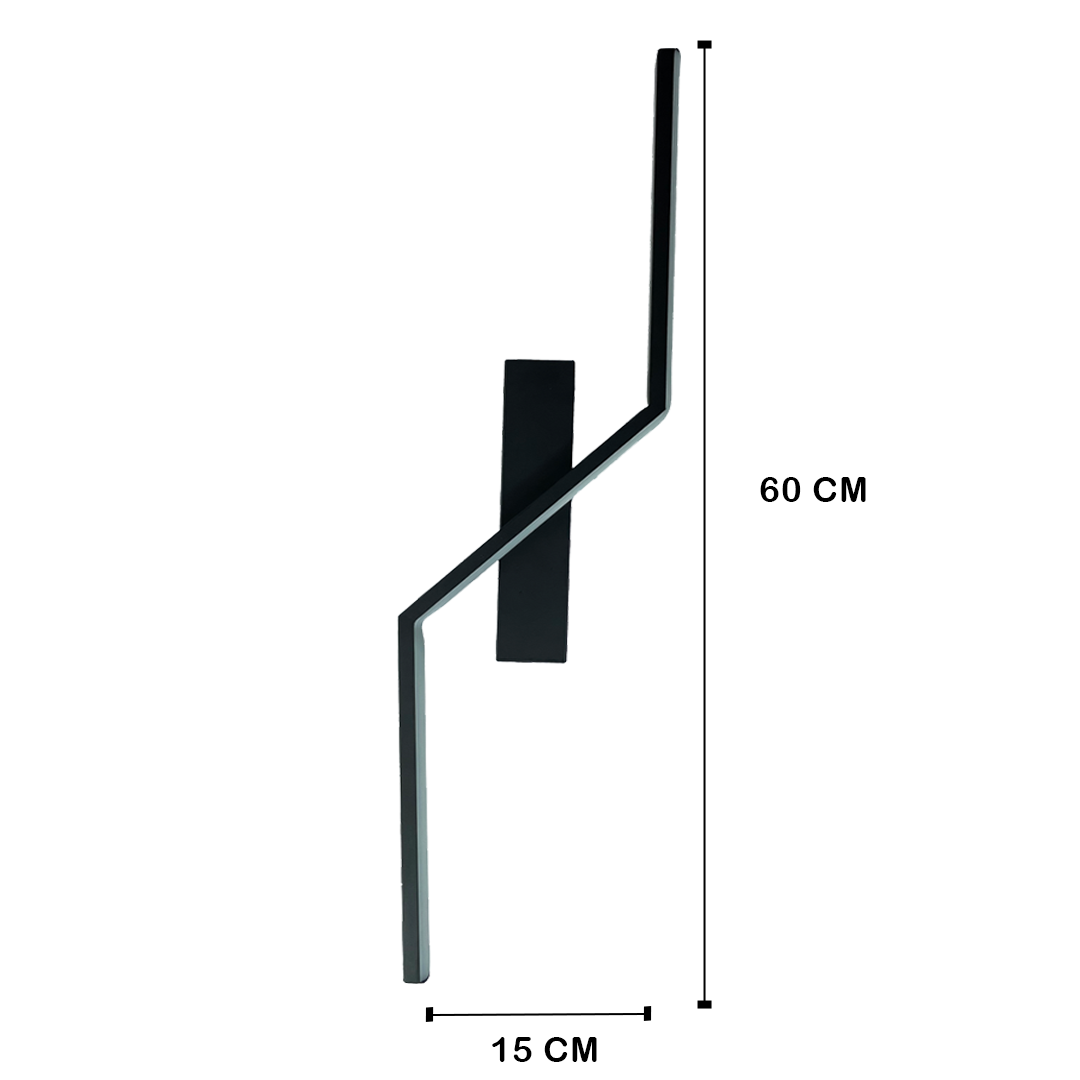 Arandela Led Annie 12w 3000k Branco Quente Ip20 Bivolt Preto - 3