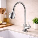 Ver imagem 2 de Torneira Cozinha Bancada Essence 1/4 de Volta 27421 Meber - Cromado
