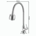 Ver imagem 4 de Torneira Cozinha Bancada Essence 1/4 de Volta 27421 Meber - Cromado