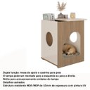 Ver imagem 7 de Mesa de Apoio Casinha Pet 52 Cm 4574 Carvalho Off White Arly