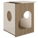 Ver imagem 1 de Mesa de Apoio Casinha Pet 52 Cm 4574 Carvalho Off White Arly