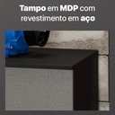 Ver imagem 4 de Armário Multiuso em Aço Multibox 2 Portas Cinza/preto - Telasul