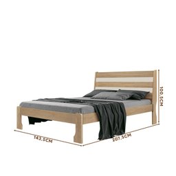 Cama de Casal 100% MDF Teka Off White Delta Fênix - 4