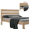 Cama de Casal 100% MDF Teka Off White Delta Fênix - 2
