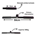 Ver imagem 2 de Puxador Barra Reta 50cm Crossover Triceps Pulley Musculação JFIT