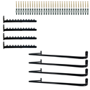 Ver imagem 1 de 4 Araras 80cm para Roupas Aço Robusto + 4 Cabideiros Rt 40cm Organização Closet Loja Preto