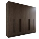 Ver imagem 1 de Guarda Roupa de Casal com 6 Portas de Bater 6 Gavetas 8 Prateleiras em Chapa de 15mm MDP Pintura UV