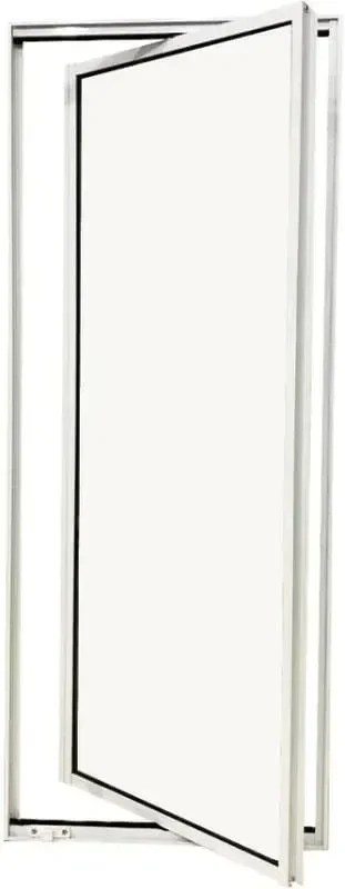 Vitro Capelinha Pivotante C/trinco Vidro Mini Boreal 1,20 X 0,40 Cor Branco Linha Econ - 1