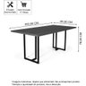 Mesa de Jantar Retangular Industrial 6 Lugares 180x90cm Atos Noronha - Straub Web - 4