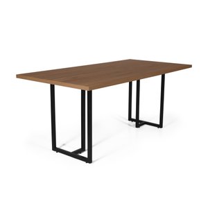 Mesa de Jantar Retangular Industrial 6 Lugares 180x90cm Atos Noronha - Straub Web
