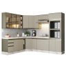 Cozinha Completa Canto Oblíquo 11 Peças Connect Duna/cristal - Móveis Henn - 1