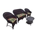 Ver imagem 2 de Conjunto de sofá Balli 2l + 2l poltronas + Mesa de centro - compacto - Fibra sintética - Acaquablock