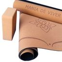 Ver imagem 6 de Tapete De Yoga Cortiça E Tpe + Bloco De Yoga Cortiça Natural Ecológico Veganismo Colchonete de