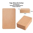 Ver imagem 4 de Tapete De Yoga Cortiça E Tpe + Bloco De Yoga Cortiça Natural Ecológico Veganismo Colchonete de