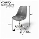Ver imagem 3 de Cadeira Secretária com Base Giratória Estofada Ícaro