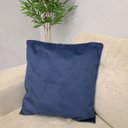 Ver imagem 2 de Kit 2 Capas de Almofadas Decorativa 50 X 50cm Glamour Azul
