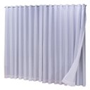 Ver imagem 1 de Cortina Blackout com Linho 2,80x2,50 para Varão Duplo Cor:branco-gelo