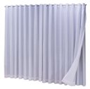 Ver imagem 1 de Cortina Blackout com Linho 2,80x2,50 para Varão Duplo Cor:branco-gelo