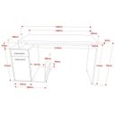 Ver imagem 5 de Mesa Gamer Escrivaninha com Gaveta Shark 1 Gaveta 140cm Preto Onix E Preto