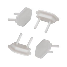 Kit 8 Protetor de Tomada Elétrica Padrão Branco Anti Choque - 2