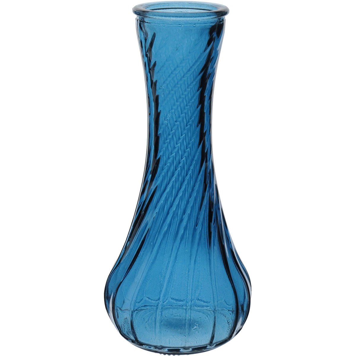 Vaso Decorativo Enfeite Casa Garrafa Home&co Vidro 15x7x7cm Azul - 1