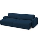 Ver imagem 1 de Sofá Retrátil Reclinável para Sala de Estar Living 210cm Sevilha F04 Veludo Azul - Lyam Decor
