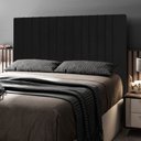 Ver imagem 2 de Cabeceira Cama Box Casal King Size Nala 195cm Corano Preto - Desk Design