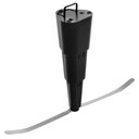 Ver imagem 6 de Ventilador de Mesa Repelente Retrátil Pequeno a Pilha 26x8cm Plástico Preto Lyor