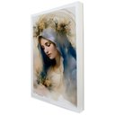 Ver imagem 2 de Quadro Decorativo Nossa Senhora Das Graças em Moldura Caixa Tacolado Moldura Trad 1cm Madeira Escura