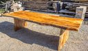 Ver imagem 1 de MESA DE JANTAR RÚSTICA MACIÇA EM MADEIRA PLÁTANO 310X100 - MESA PARA 12 PESSOAS