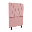 Ver imagem 2 de Cabeceira Estofada Solteiro Belgica 90cm Suede Rosa