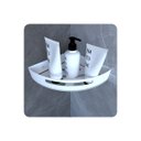 Ver imagem 4 de Kit 2 Suportes Porta Shampoo de Banheiro de Canto Branco Fs