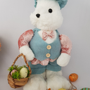 Ver imagem 2 de Coelho Páscoa Fios de Sisal com Cesto Ovos