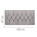 Ver imagem 3 de Painel Estofado Istambul Queen Size MDF-MDP Suede Cinza Gat Magazine 160cm