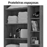 Guarda Roupa Solteiro 1 Espelho 2 Portas 2 Gavetas e Prateleiras Moju  - 8