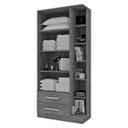 Ver imagem 2 de Guarda Roupa Solteiro 1 Espelho 2 Portas 2 Gavetas e Prateleiras Moju 