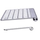 Ver imagem 2 de Kit Teclado Slim com Mouse sem Fio 2.4g Ultra Fino Prata