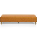 Ver imagem 3 de Puff Decorativo Sala de Estar Bali W01 Pés Palito 170x60cm Couríssimo Whisky - Lyam Decor