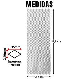 Tela Protetora 15x40 contra Dengue Insetos para Ralos Grelha - 3