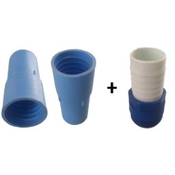 Kit Adaptador + 2 Ponteiras 38mm Limpeza Piscina Universal - 1