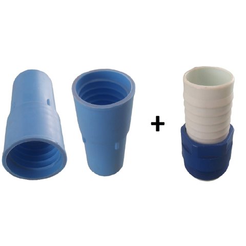 Kit Adaptador + 2 Ponteiras 38mm Limpeza Piscina Universal