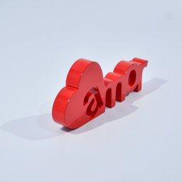 Letreiro Decorativo Vermelho Brilho - Amor - 2
