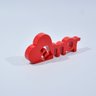 Letreiro Decorativo Vermelho Brilho - Amor - 4