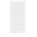 Ver imagem 3 de Painel Vazado Divisória Mdf Shangai Branco - 1,80x2,40m