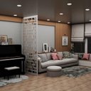 Ver imagem 4 de Painel Vazado Divisória Mdf Shangai Branco - 1,80x2,40m